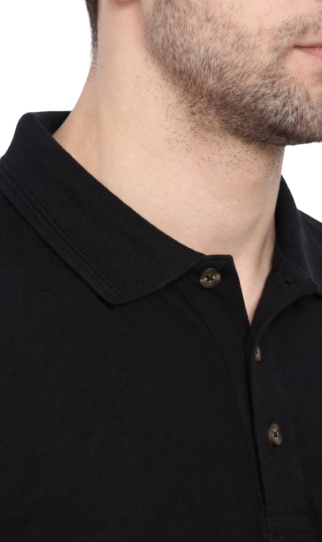 Men's Short Sleeve Polo Shirt — Pique Knit Cotton Blend with Chest Pocket