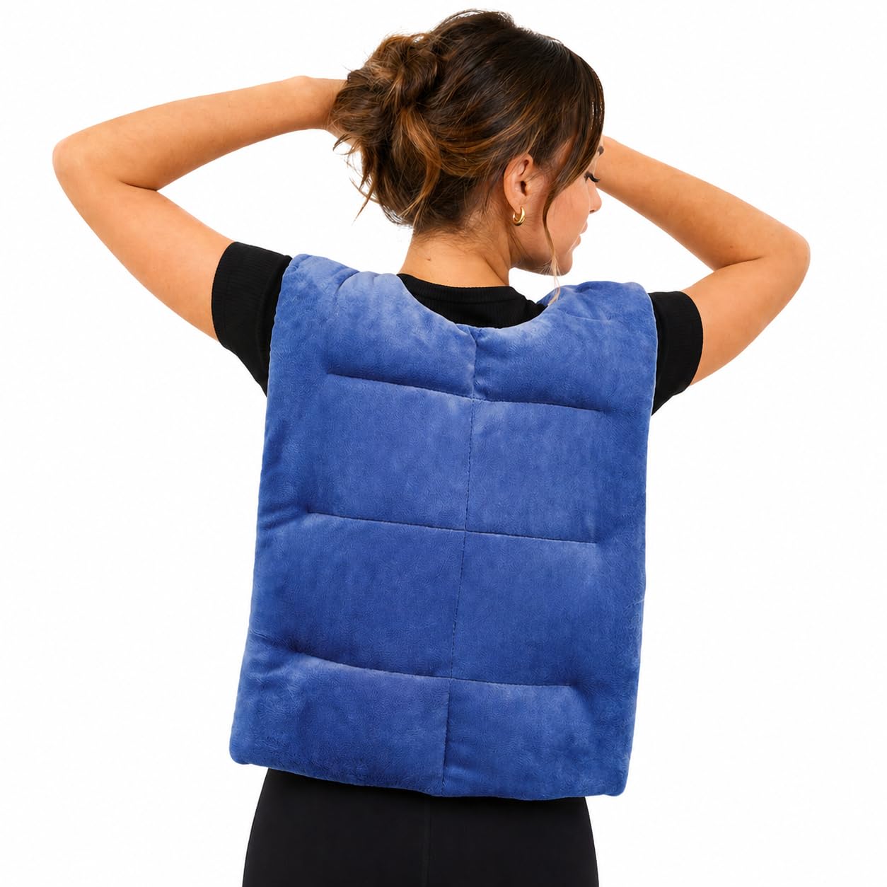 Back Wrap Hot/Cold Aromatherapy Vest Shaped for Stress & Pain Relief
