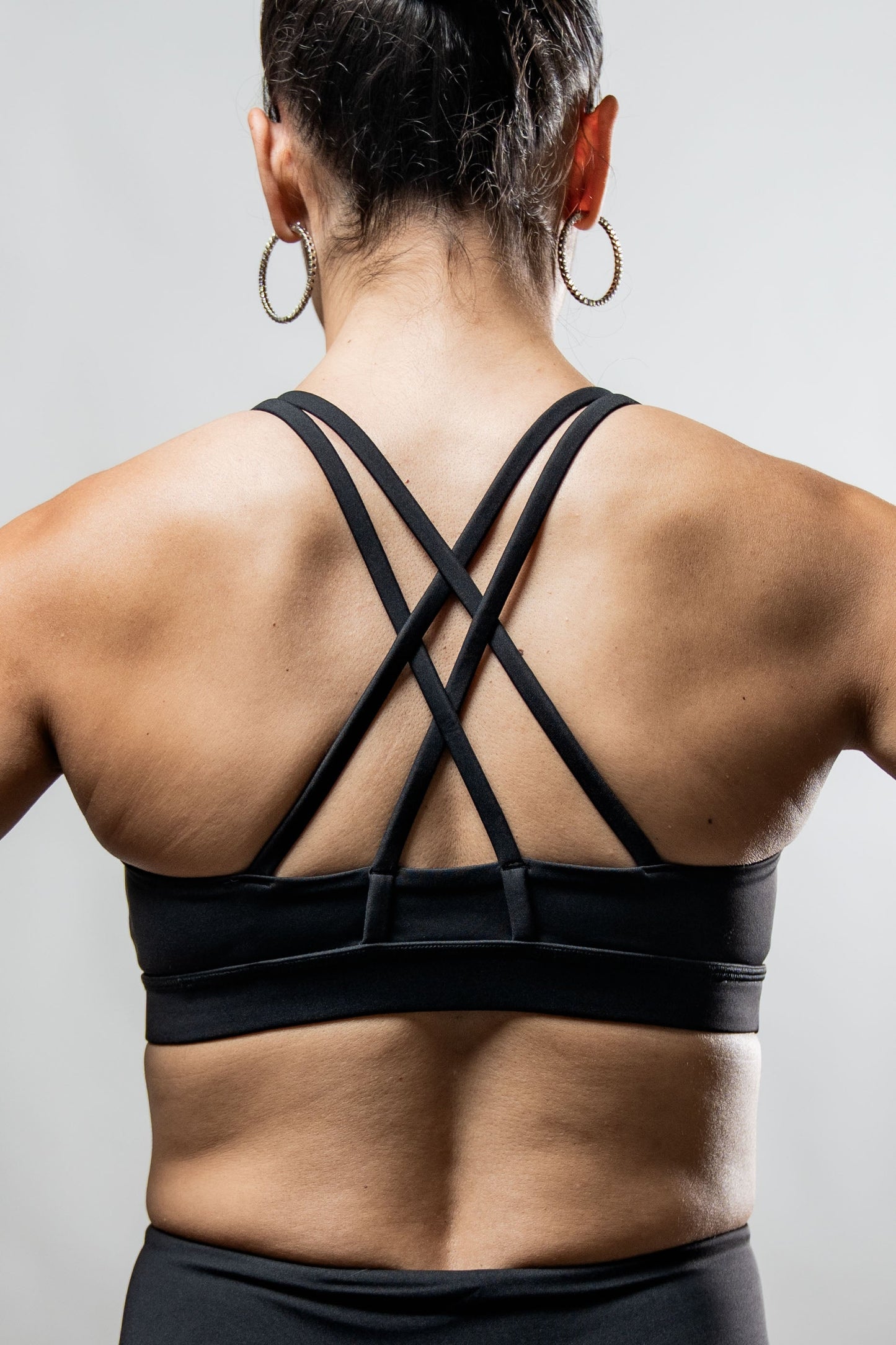 Women's SOHO Cross Back Sports Bra (Black)