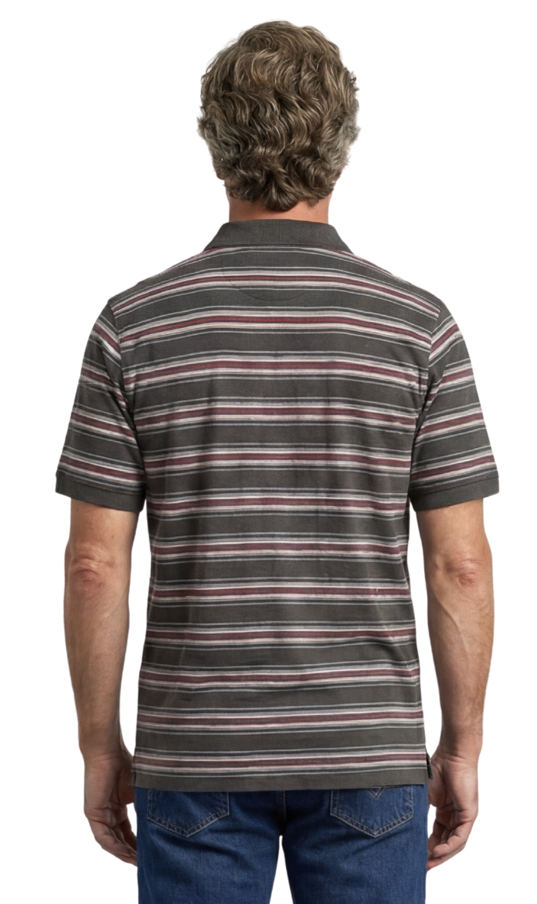 Men's Short Sleeve Polo Shirt — Pique Knit Cotton Blend with Chest Pocket