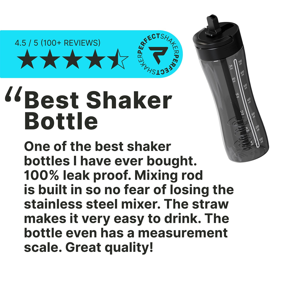 LUMA Shaker Cup with Straw, Tritan, Leak-Free, 28oz