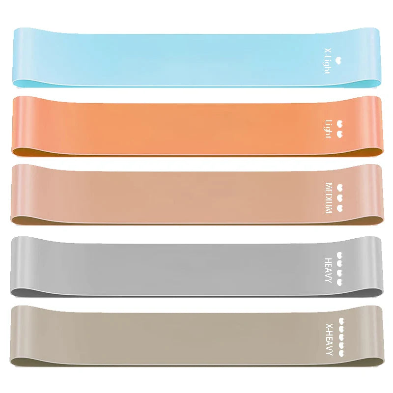 Resistance Loop Exercise Bands 5 Levels | Portable Strength Training Set