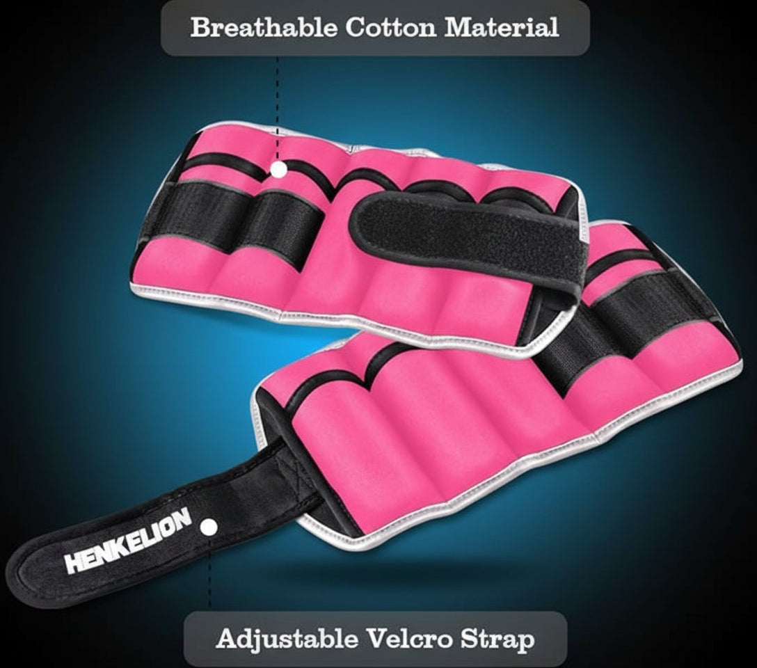 1 Pair 2 3 5 10 Lbs Adjustable Ankle Weights for Women Men Kids, Strength Training Wrist and Ankle Weights Sets for Gym, Fitness Workout, Running, Lifting - Black Grey Pink Blue Purple