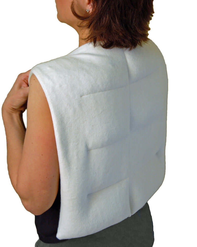 Back Wrap Hot/Cold Aromatherapy Vest Shaped for Stress & Pain Relief